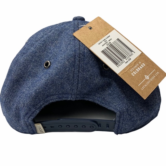Locale Outdoor CoPass Wool Navy Flatbrim Hat NWT - Picture 5 of 7